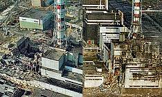 view of Chernobyl from a height